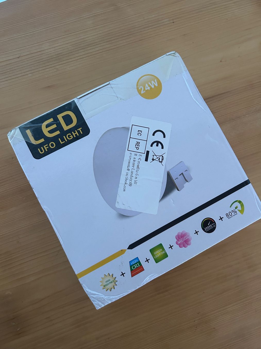 Lampadari & plafoniere: LED UFO Light – 24W Deckenleuchte | Weiss – Nuovo e nell'imballaggio originale da Illnau venduto da Monkky 1