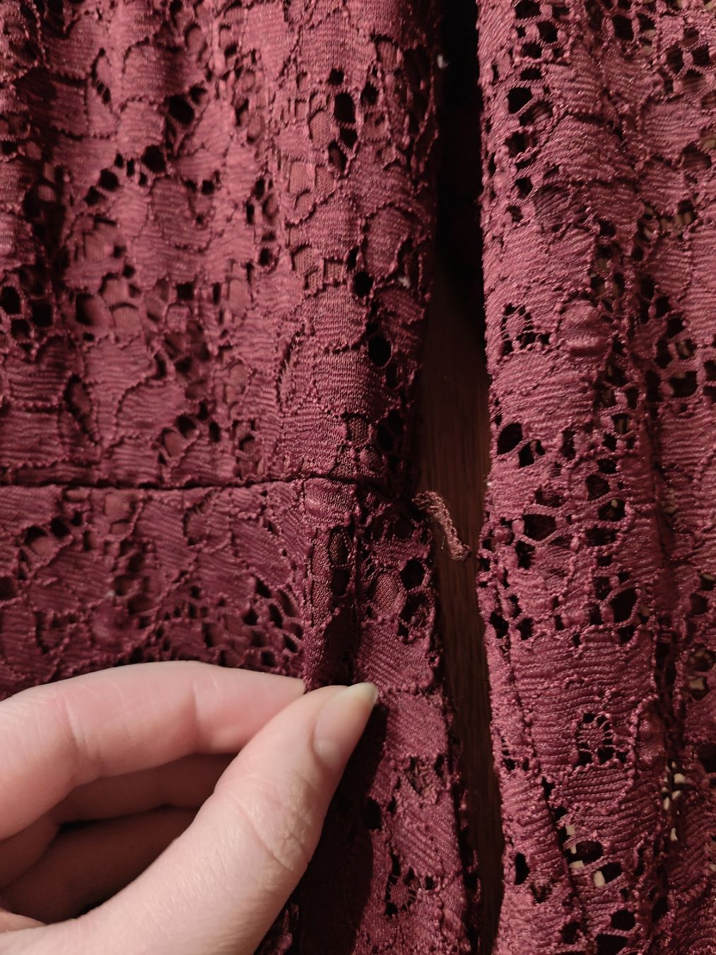 Kleider: Festkleid, Cocktailkleid weinrot langarm – Gebraucht aus Dicken von anita-123 2