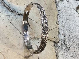 Armreif Jugendstil Silber, sehr gut erhalten