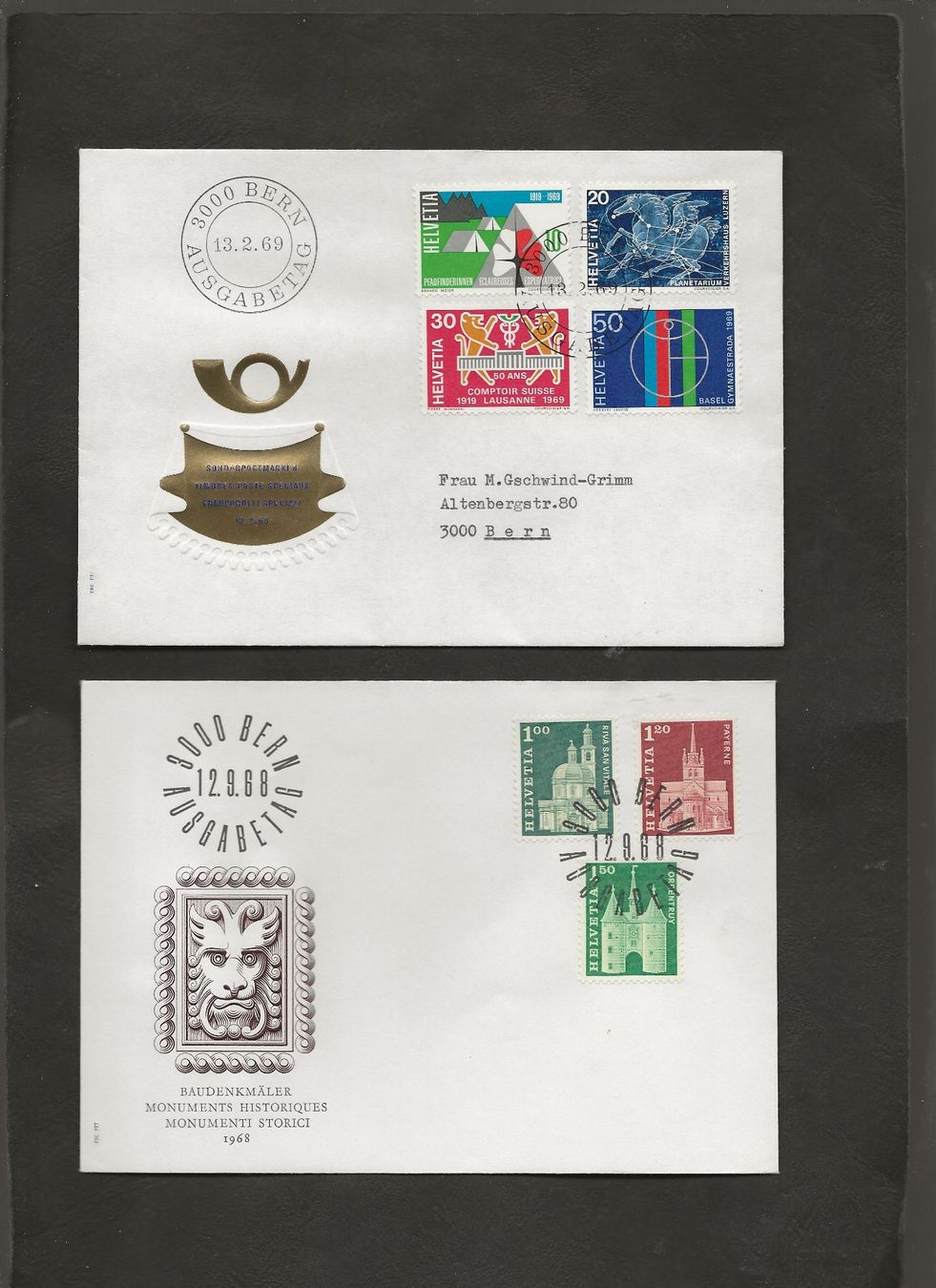 Tutti i francobolli: Schweiz 16 FDC 1967 bis 1972 – Usato da Au ZH venduto da xelagreb01 6
