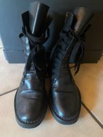 Ann Demeulemeester Designer Damen Lederstiefel Schwarz