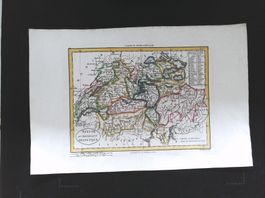 Schweiz Kupferstichkarte von Blondeau 1799