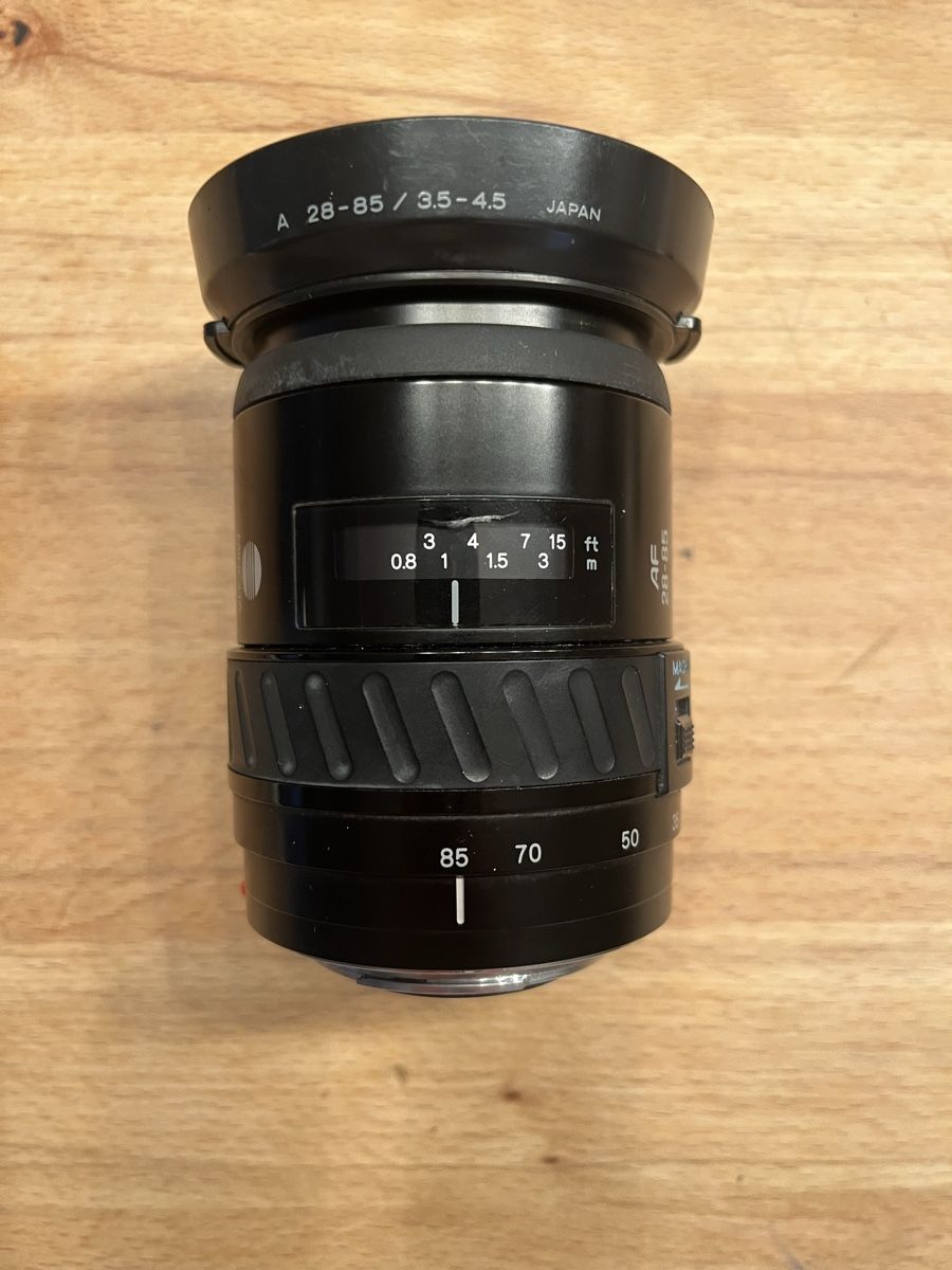 Minolta Obiettivi: Minolta AFZoom 28-85/ 3.5 -4.5 – Usato da Rikon im Tösstal venduto da stupsi99