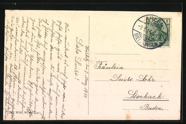 Cartoline postali: AK Ramsen, Institut Wiesholz mit Kirche – Usato da Berlin venduto da bartko-reher 1