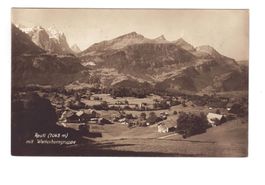 Ansichtskarte Reuti (1045 m) mit Wetterhorn.
