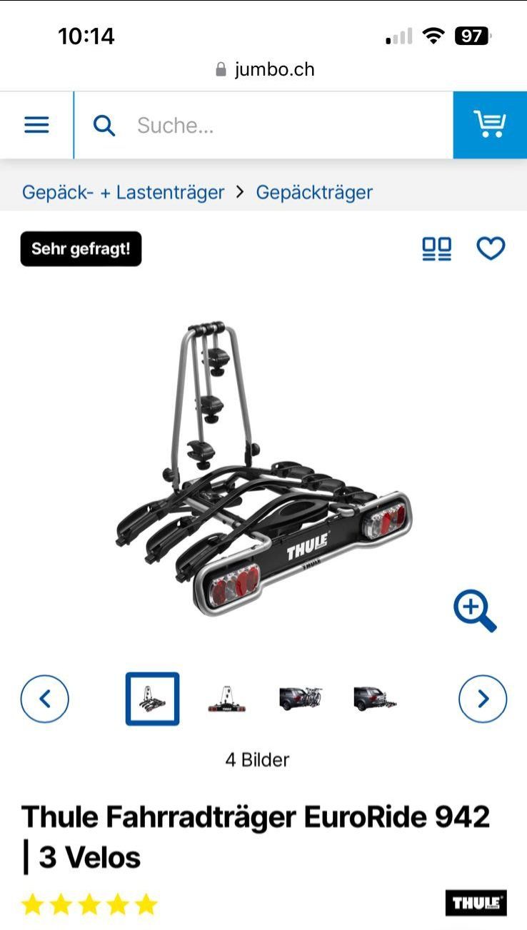 Thule Supporti per biciclette: Fahrradträger – Usato da Niederdorf venduto da lcz_cl5m 1