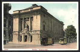 AK Genève, Victoria-Hall, Strassenbahn