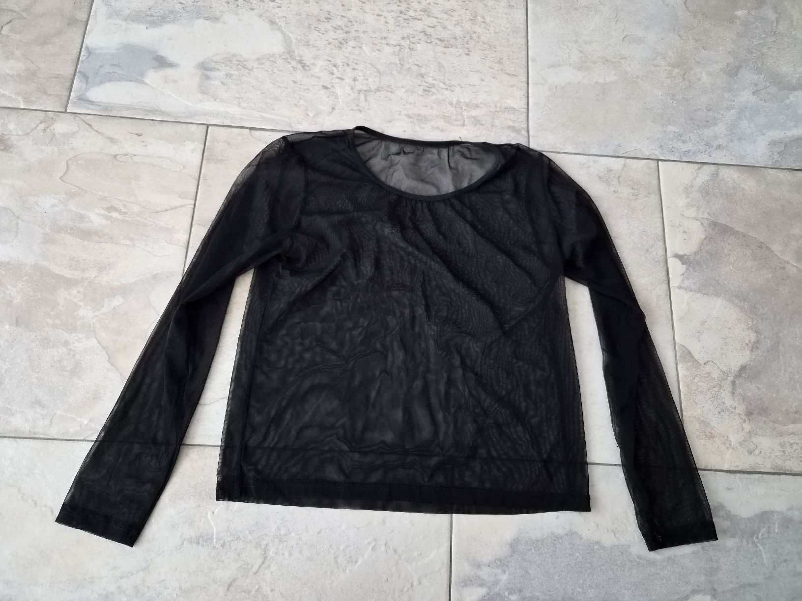 T-shirts: Transparent Shirt Langarm, Schwarz, Grösse S – D'occasion à Niederrohrdorf par Miripfiri