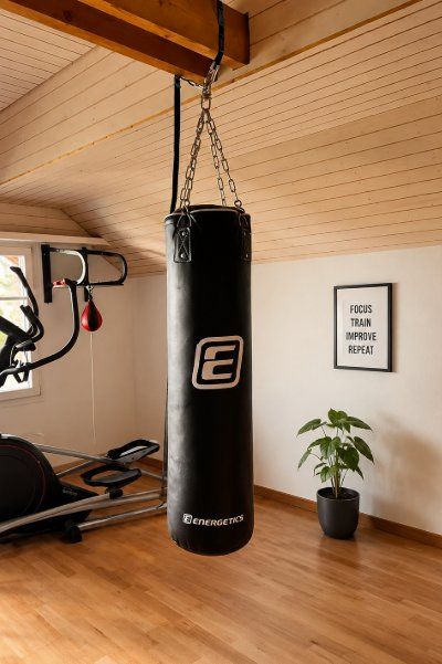 Sacchi da boxe: Energetics Boxsack inkl. Kettenaufhängung – Leder, L 122 cm – Usato da Walzenhausen venduto da Jana013