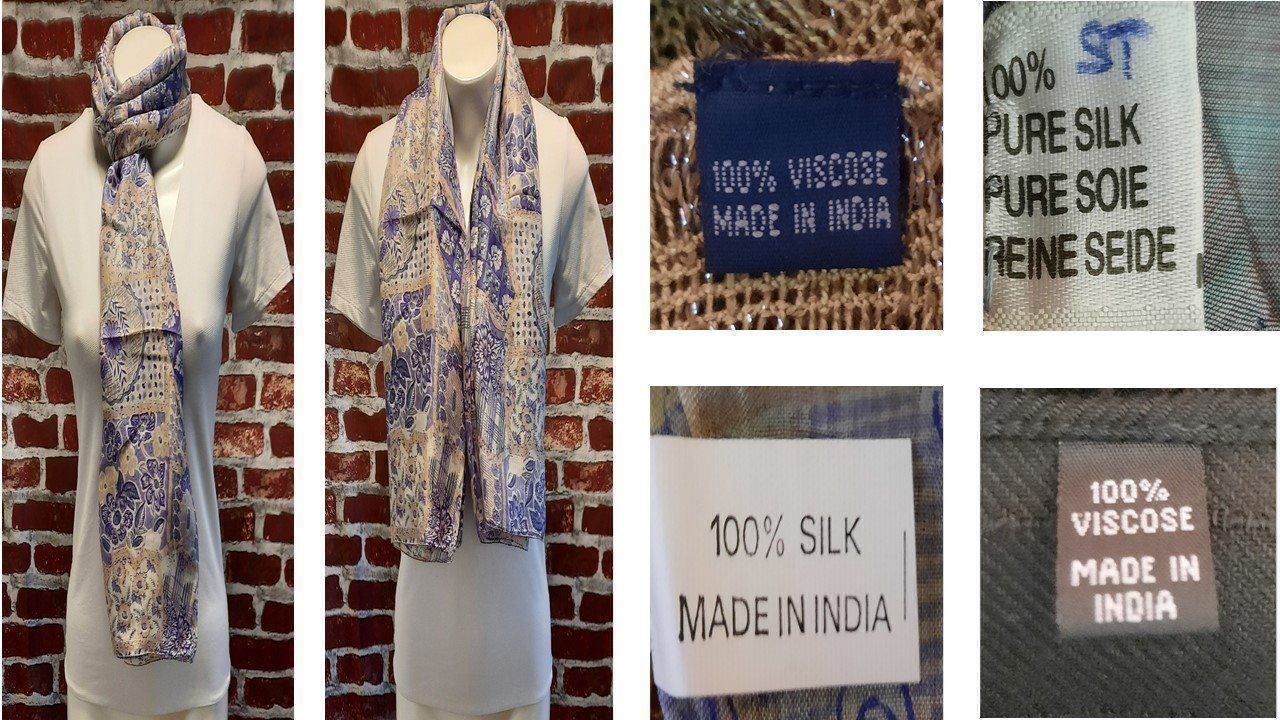 Foulard & Sciarpe: Schöne Gemischte Foulard/Schals/Halstuch – Nuovo e nell'imballaggio originale da Seuzach venduto da VT-Collections2 9