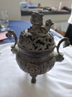 Antike Schale Qing Dynastie alte Bronze v. 18./19 Jh.