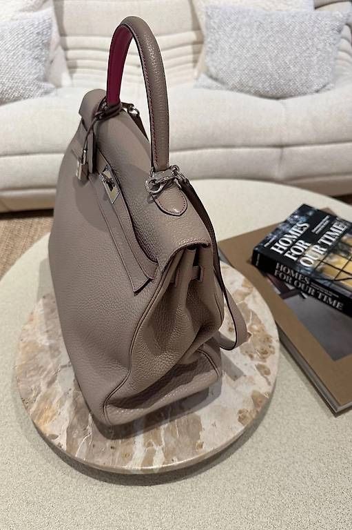 Hermès Taschen für Damen: HERMES KELLY 32, GRIS & PINK – Gebraucht aus Schwyz von bofb 4