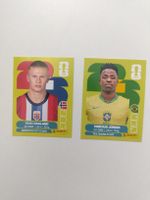 Panini Sticker Haaland Vinicius Jr neu Zustand