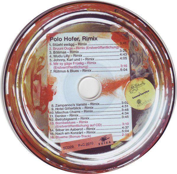 CD: Polo Hofer – Rimix - b – Usato da Brittnau venduto da Zibu 3