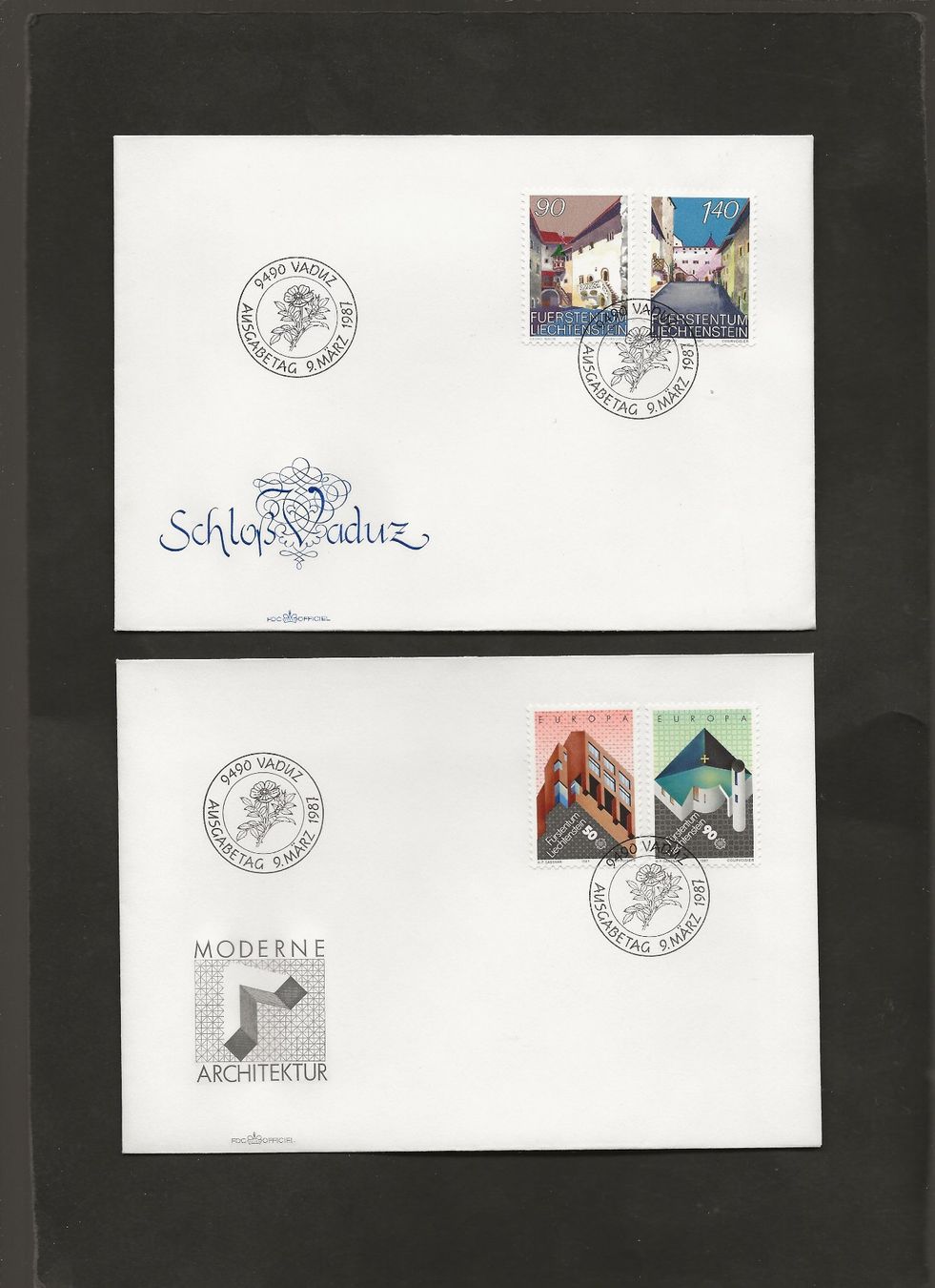 Tutti i francobolli: 32 FDC Liechtenstein 1986 bis 1989 – Usato da Au ZH venduto da xelagreb01 5