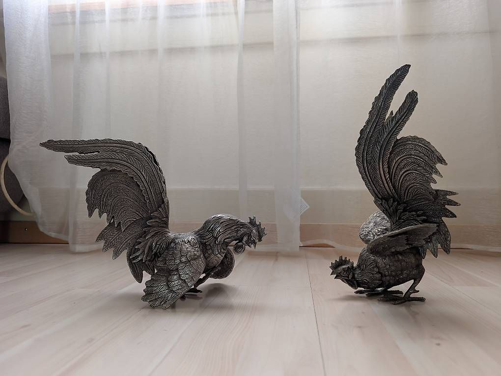 Sculture & Statue: Skulpturen Kampfhähne – Usato da Bern venduto da claudiodec