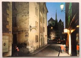 Genève - Le Bourg de Four et la cathédrale de St.-Pierre