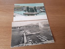 GENEVE - ILE ROUSSEAU et GRAND QUAI - La RADE - 1948