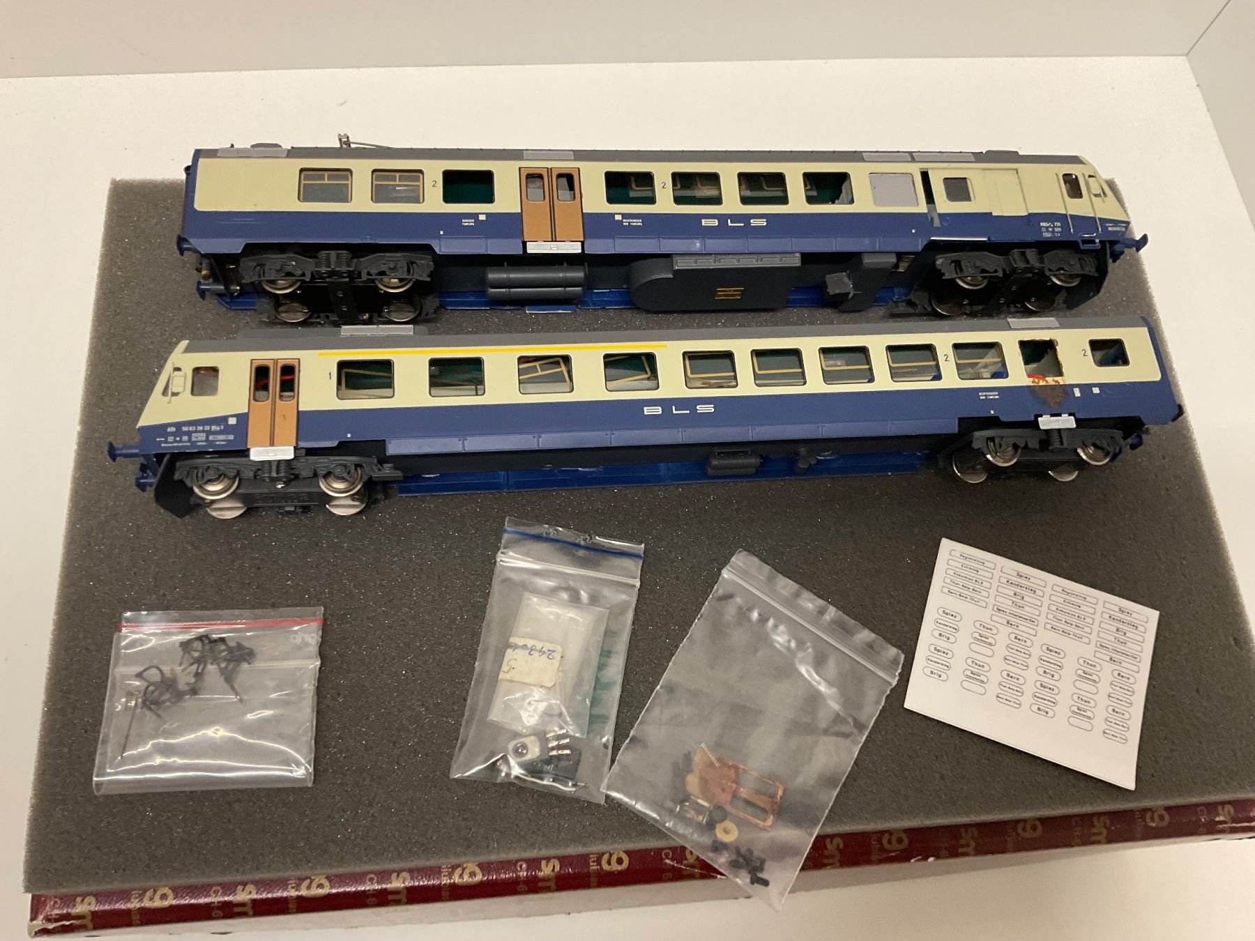 Modellini di ferrovie: smf ag, BLS Triebzug DC Analog, mit Verpackung, Bespielt – Usato da Chur venduto da Chur75 7