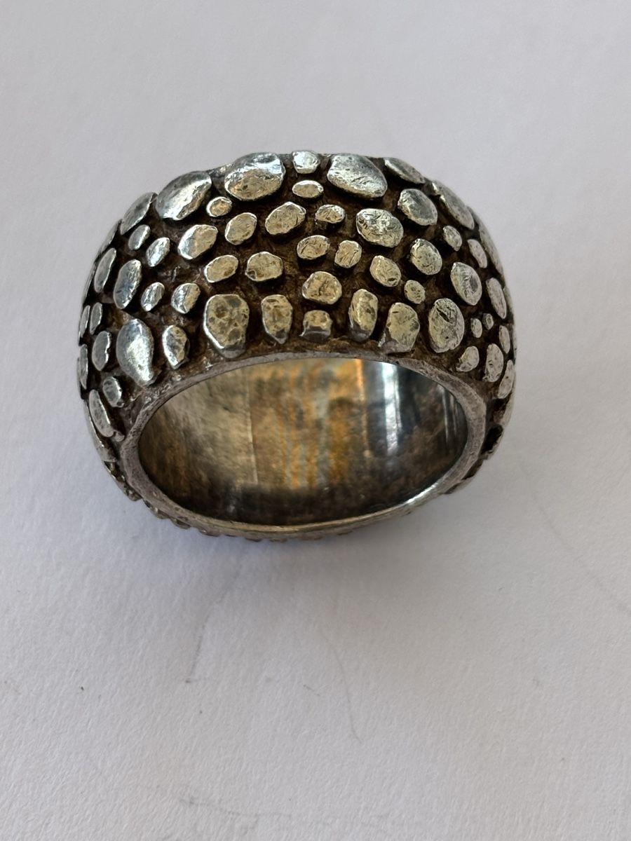 Bagues: Ring 925 Silber Steinmuster für  – D'occasion à Langnau am Albis par flusspflege 2