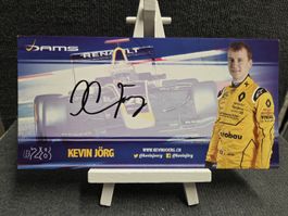 Original Signiert vom Kevin Jörg Schweizer Rennfahrer 