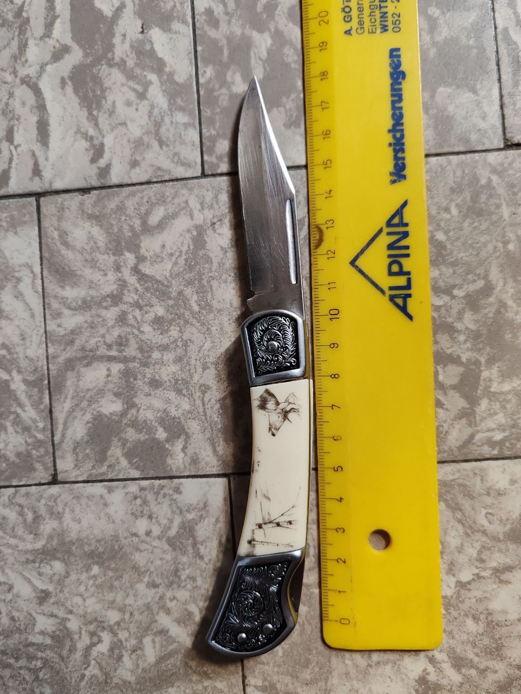 Coltelli tascabile: Klappmesser mit Einlagen und Gravur neu – Usato da Wila venduto da neu_s8qs 2