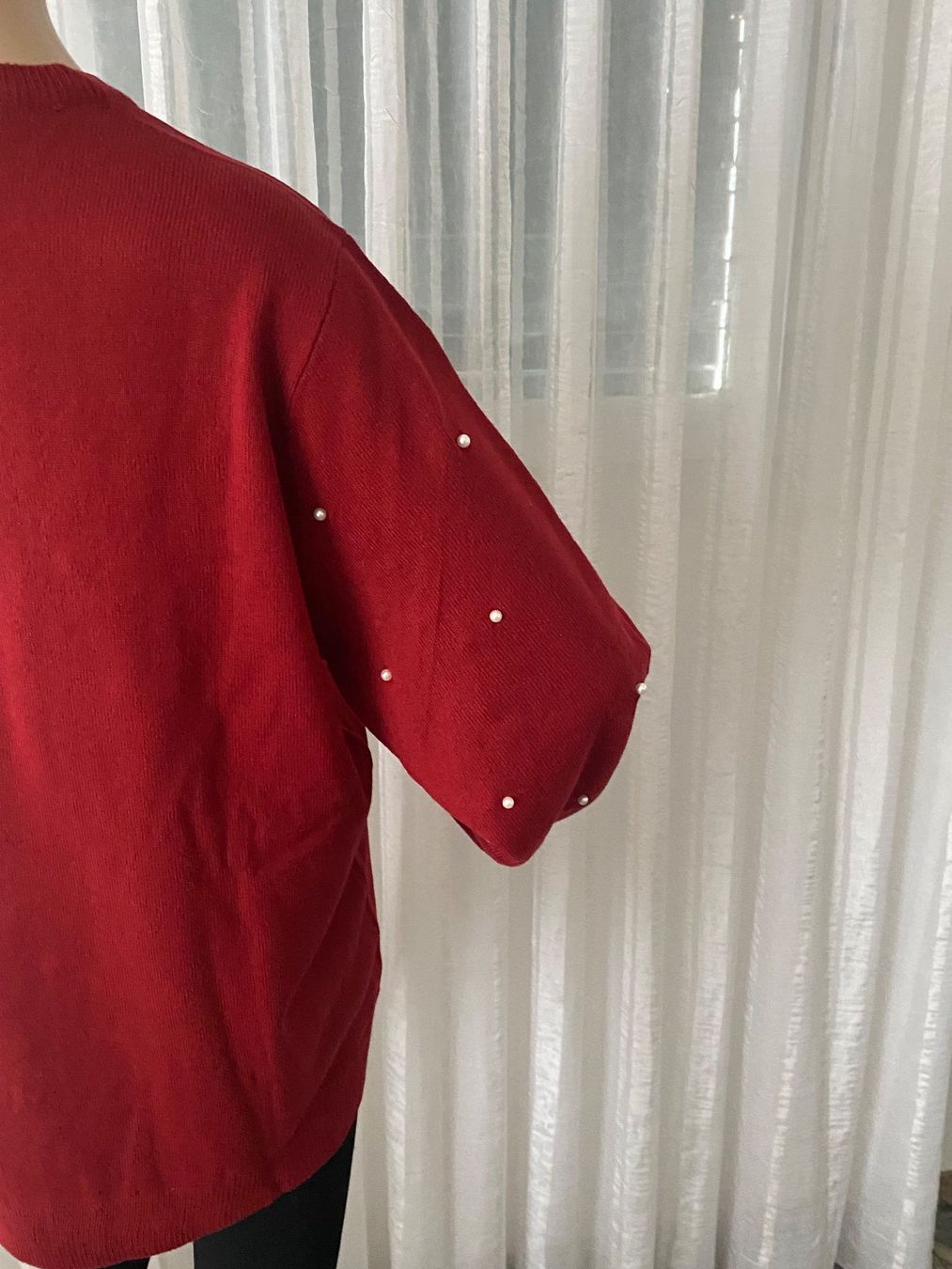 Maglioni & Felpe: MUST HAVE - stylische Pullover mit Perlen, dunkelrot, 48 – Nuovo e nell'imballaggio originale da Winkel venduto da ferrari2022 5