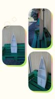 Étagère murale décorative bois en forme de bateau, blanc,