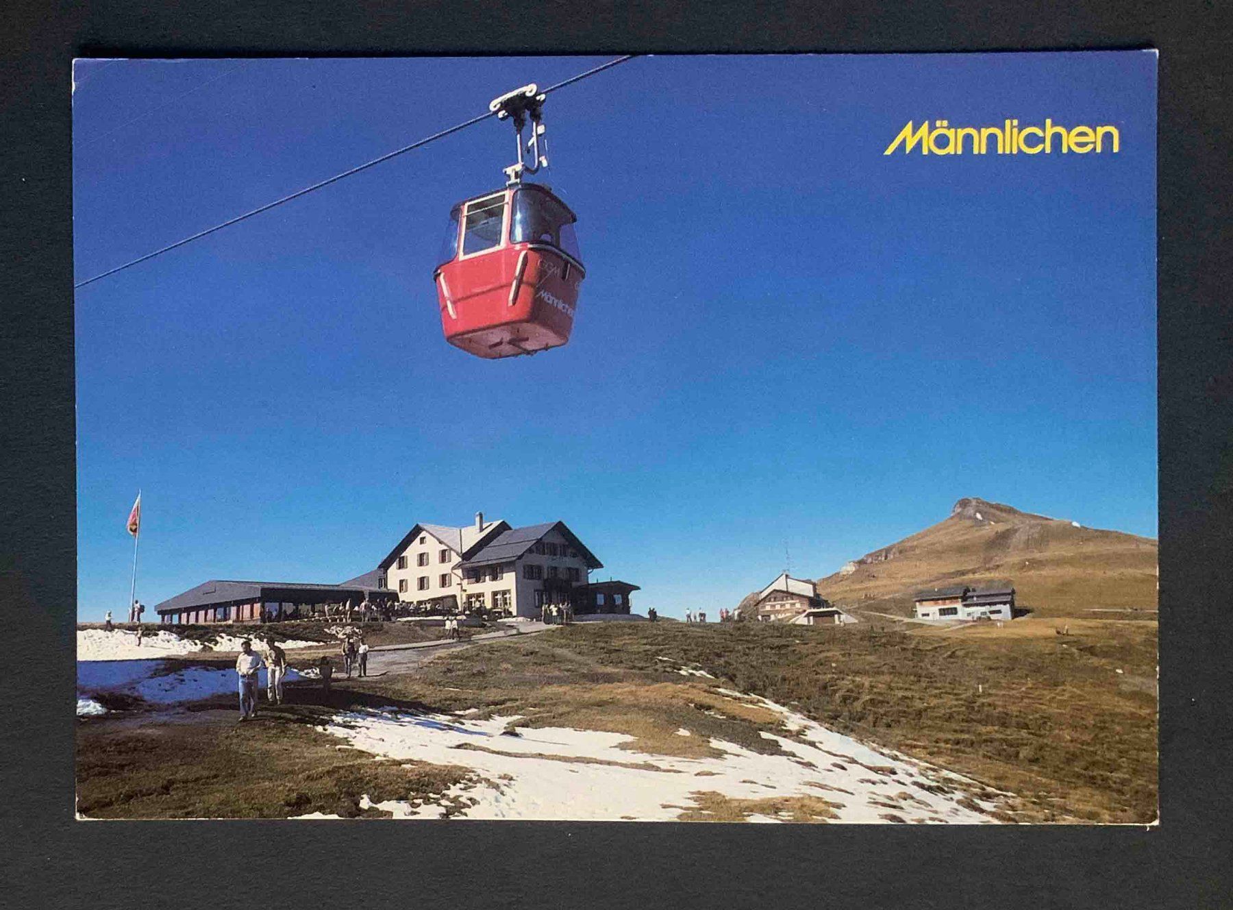Cartoline postali: AK Berg Restaurant Männlichen – Usato da Goldau venduto da artelier1