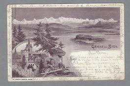 1900, BIEL, GRUSS AUS