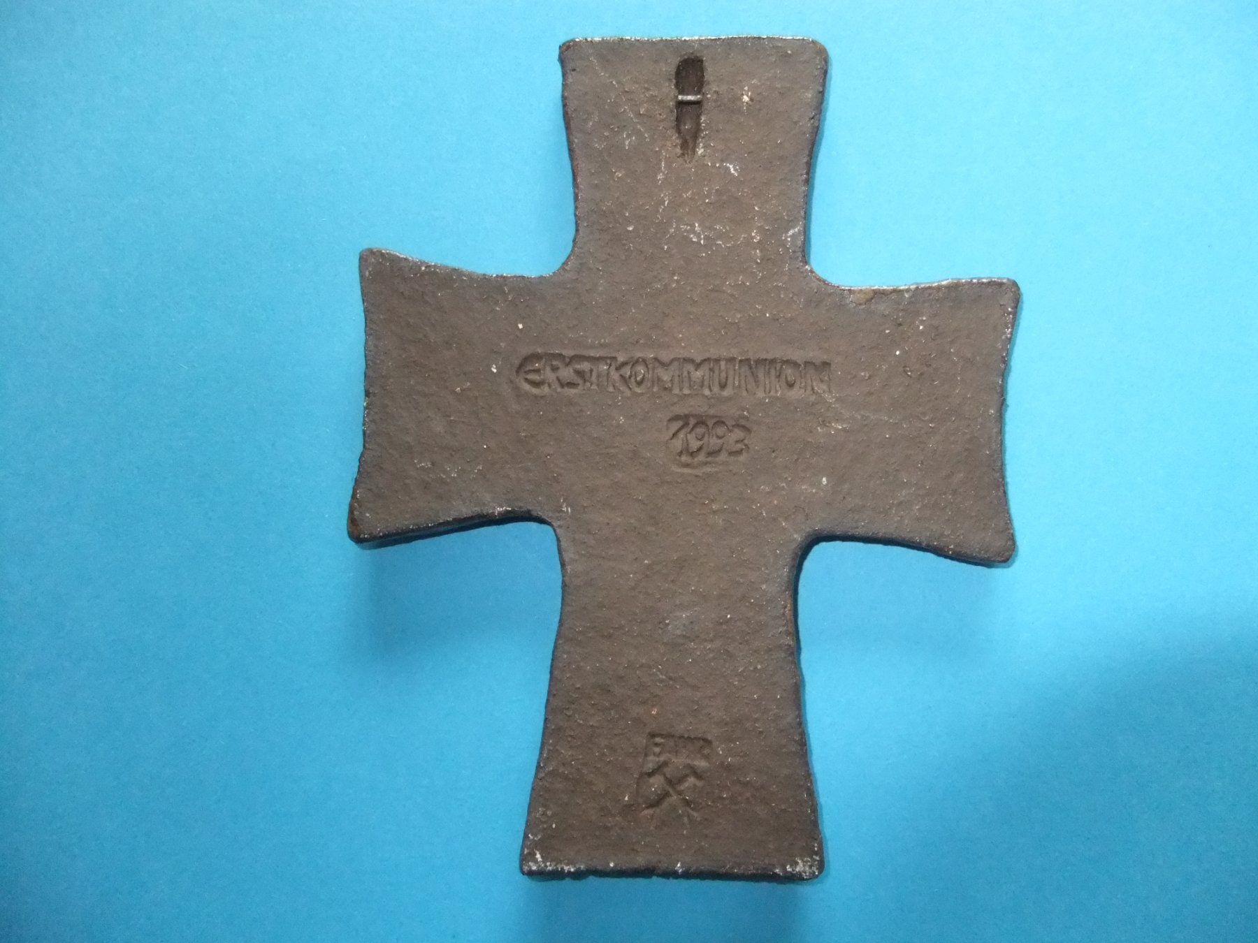 Sculture & Statue: Kreuz Kruzifix Keramik oder Ton Glasiert – Usato da St. Niklaus VS venduto da wunschlos54 1