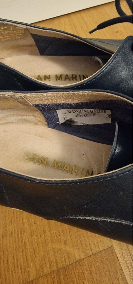 Chaussures hommes: Chaussures cuir marine – D'occasion à Morges par pau_5pdz 1