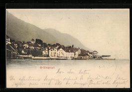 St. Gingolph, Sicht vom Wasser aus auf d