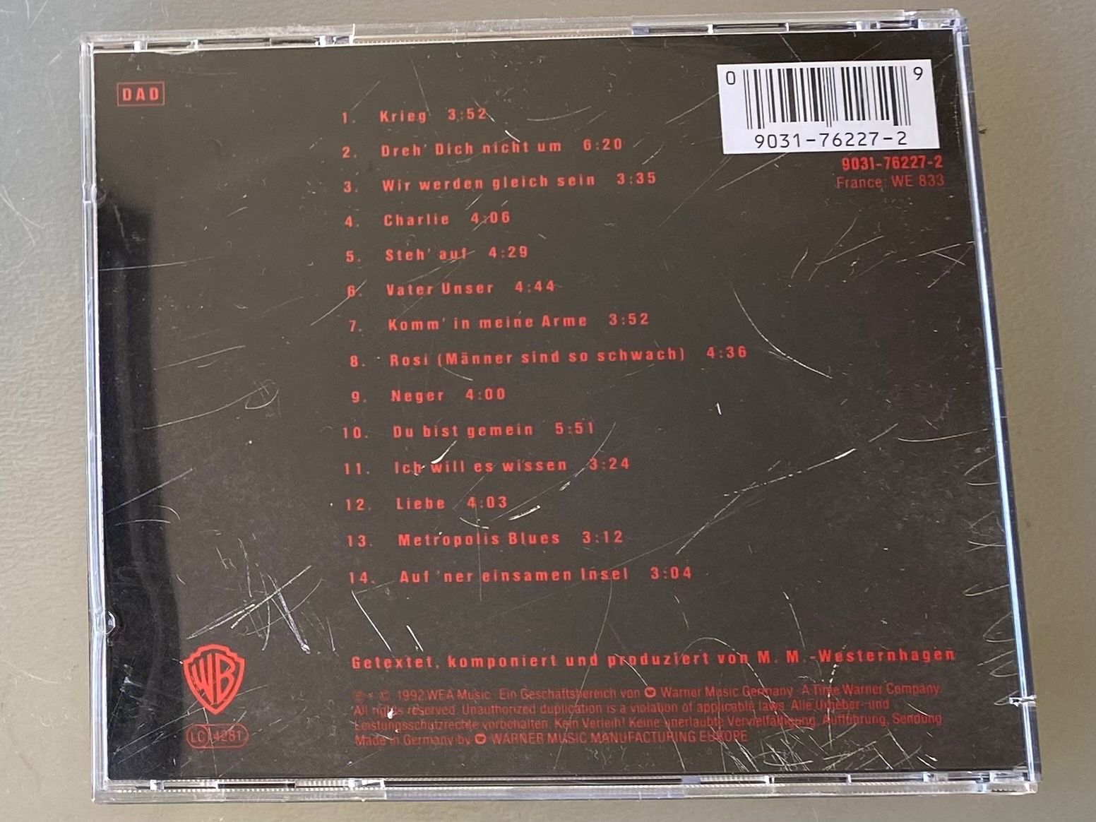 CD: Westernhagen -  Jaja – Usato da Oberried Brienz venduto da Chyara 1
