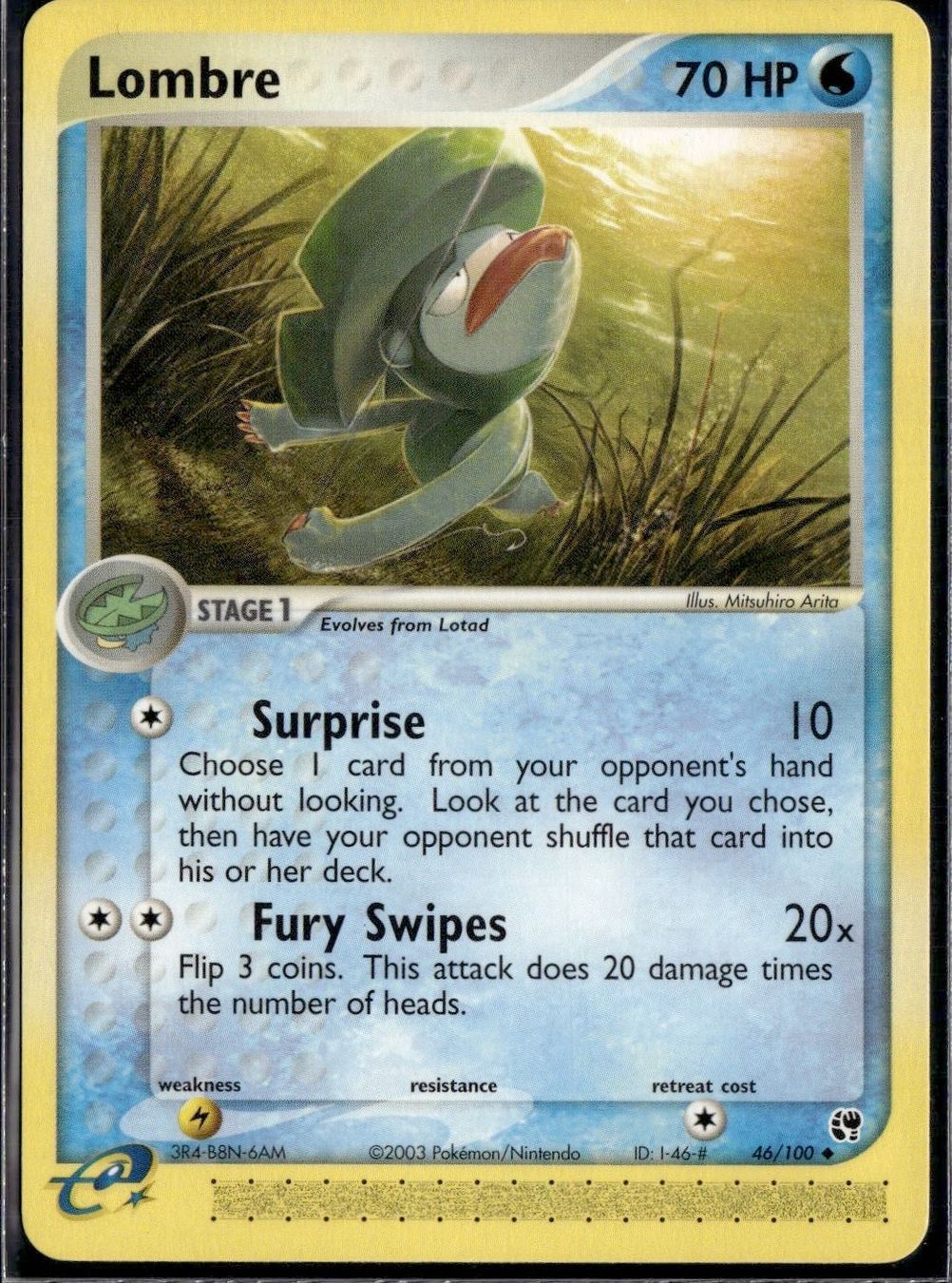 Pokémon Carte collezionabili: Lombre 46/100 EX Sandstorm Pokemon – Usato da Zürich venduto da pokemon_cards