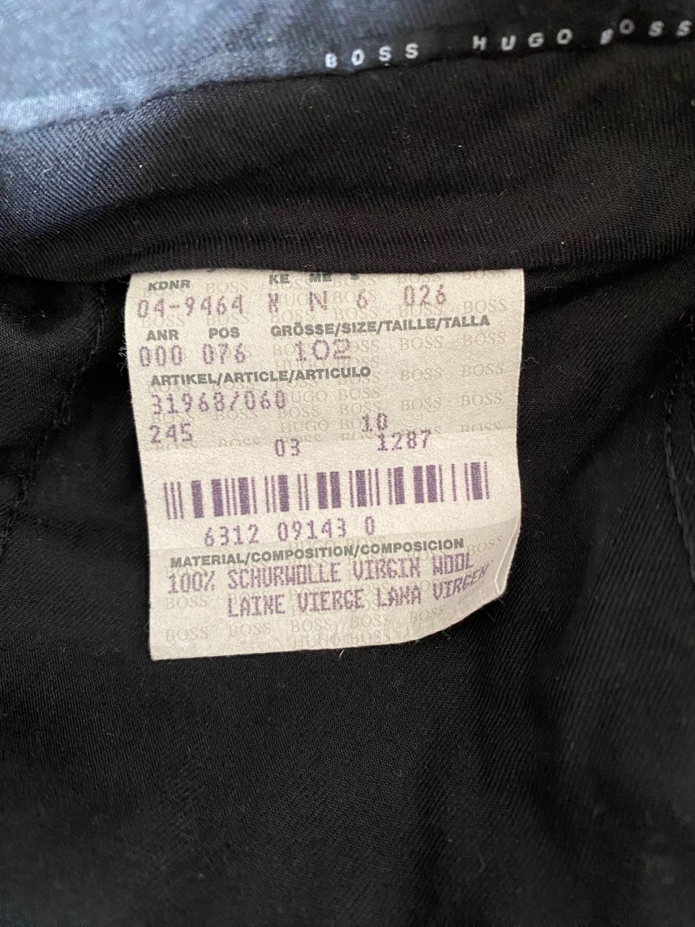 Hugo Boss Completi: HUGO BOSS ANZUG – Usato da Luzern venduto da Turmliebe 2