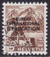 Dienstmarke BIE SBK-Nr. 23 (Landschaftsbilder, 1948)