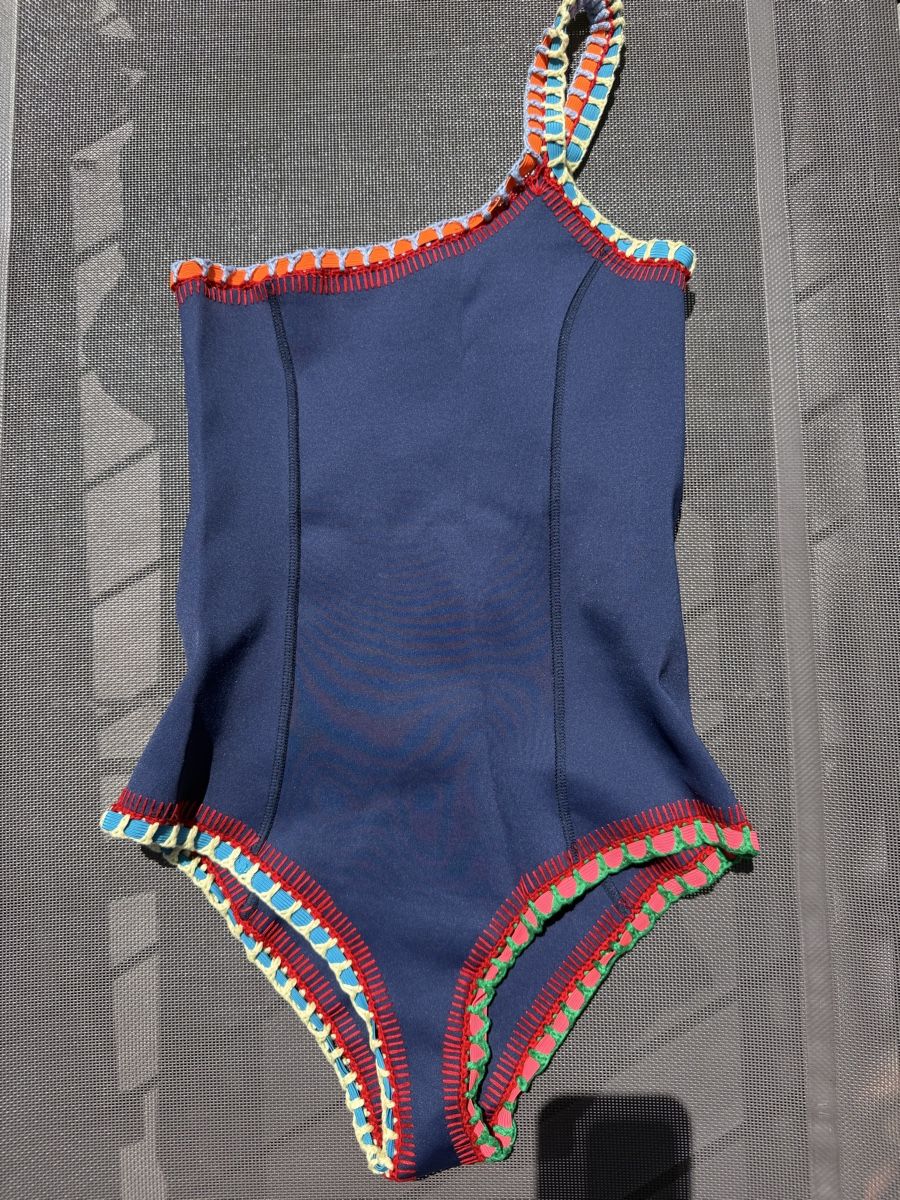 Costumi da bagno & Bikini: Kiini navy blue one-shoulder swimsuit – Usato da Herrliberg venduto da Tubalp