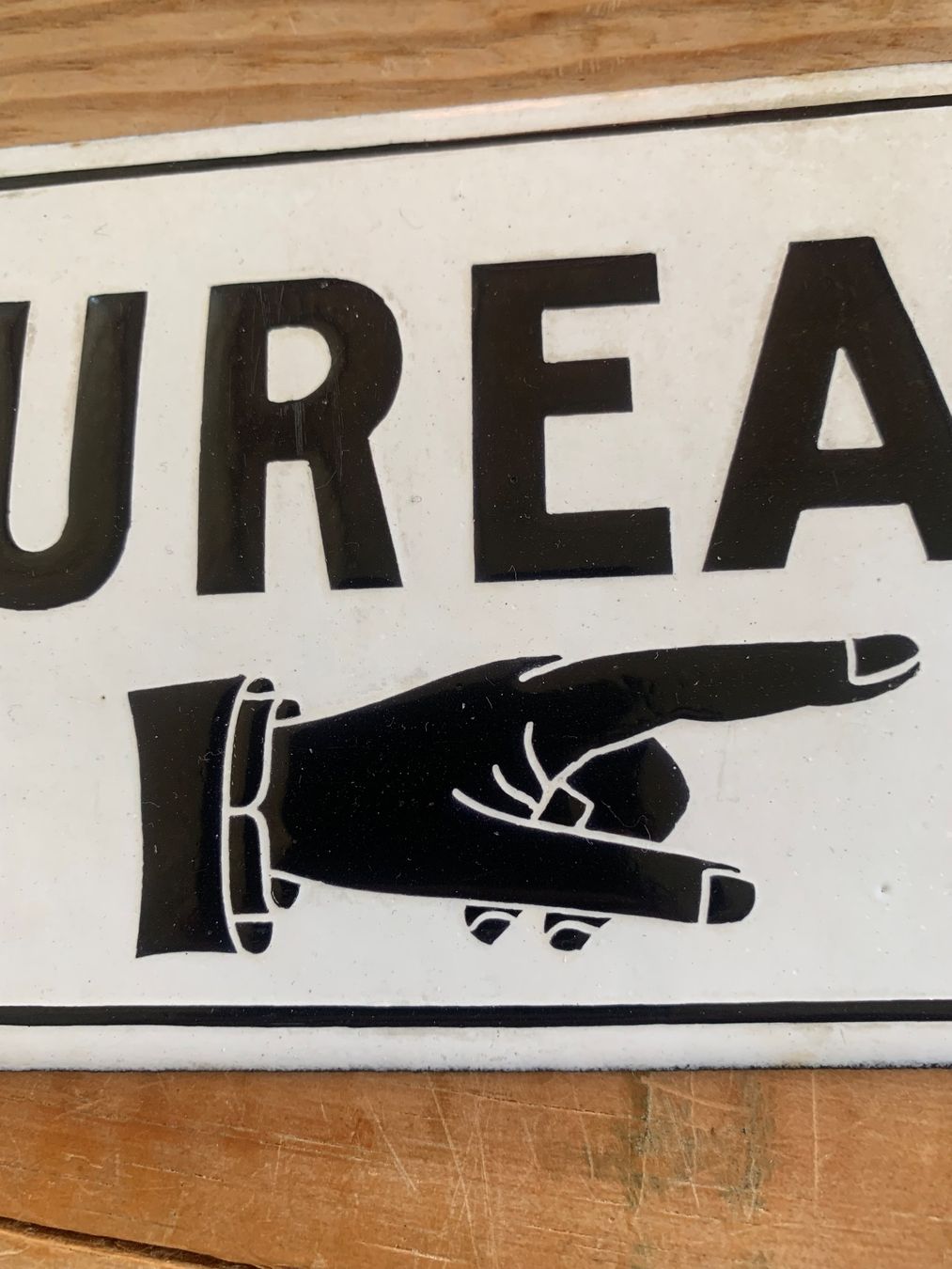 Schilder: Altes Emaille-Schild BUREAU – Gebraucht aus Bibern SO von wecafra 4