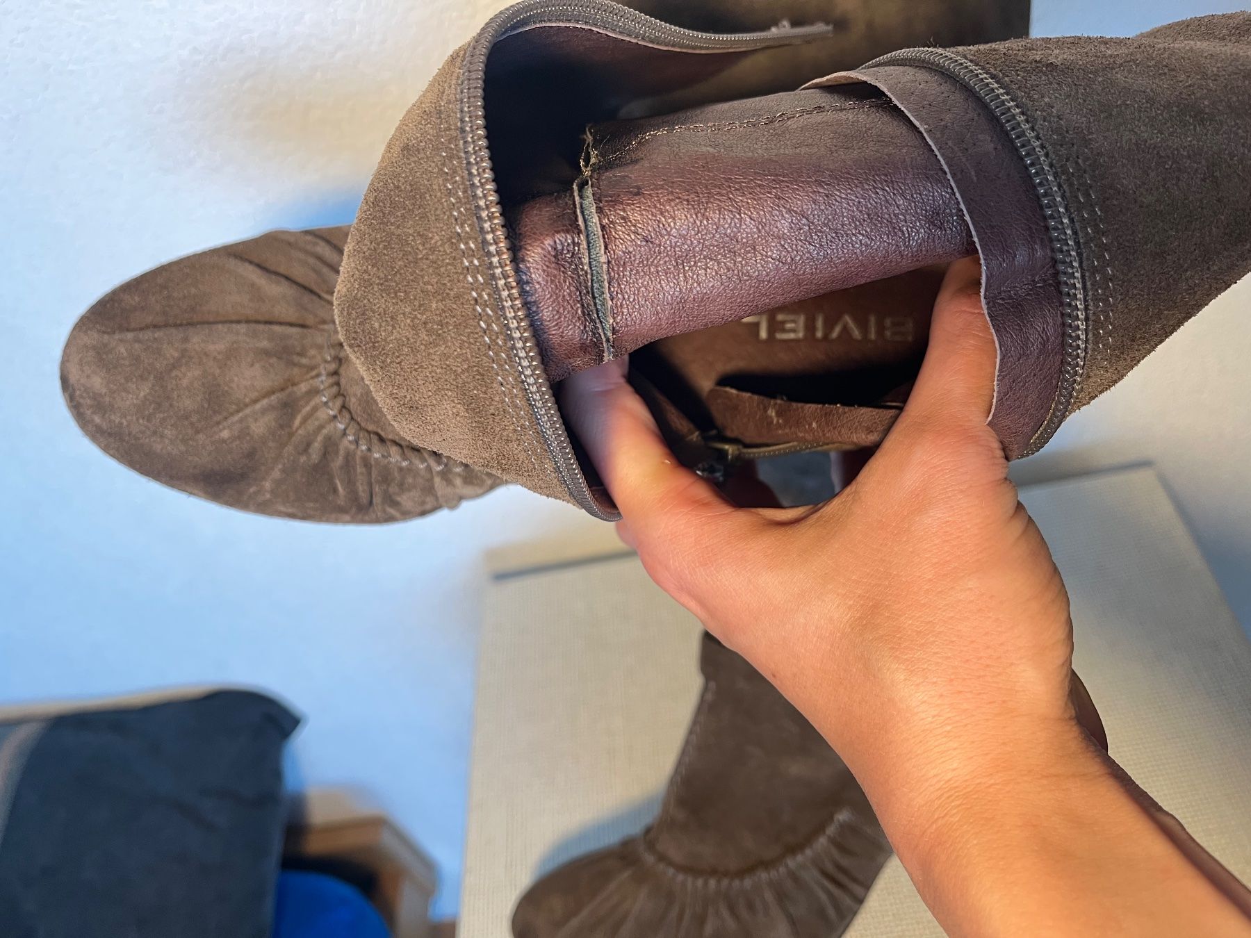 Scarpe da donna: BIVIEL echte Wildleder Stiefel Gr. 39 Np 460.- – Usato da Frauenfeld venduto da Andadaa 7