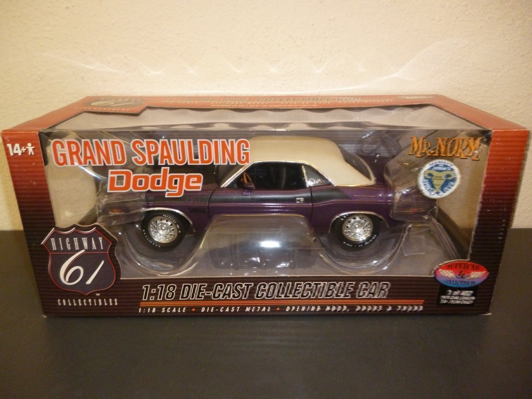 Dodge Modellautos: Dodge Challenger 340 T/A "Mr.Norms" 1:18 – Neu und originalverpackt aus Niederwil SG von Kaicorner03
