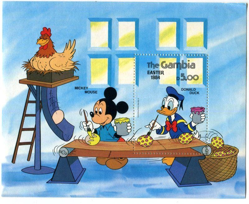 Alle Briefmarken: Block "Walt Disney. Micky Maus". Gambia – Neu und originalverpackt aus Basel von Butsch5