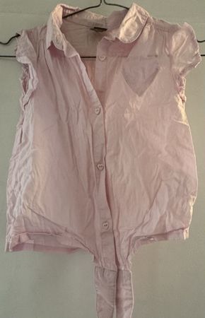 Light Pink Little Kids Shirt Size 128cm 7-8yrs Summer Style