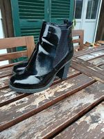 NOIZ black Heel Ankle Boots - shiny leather
