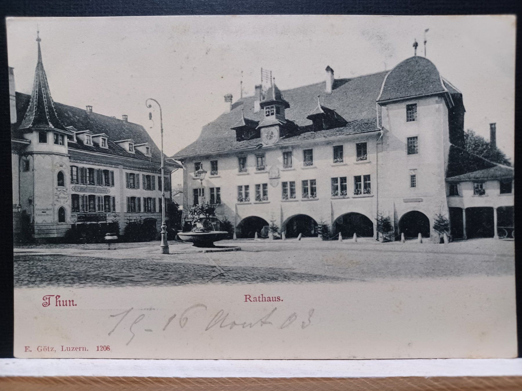 Cartes postales: No. 1206, Thun Rathaus, 1903 – D'occasion à Aarau Rohr par mgvw