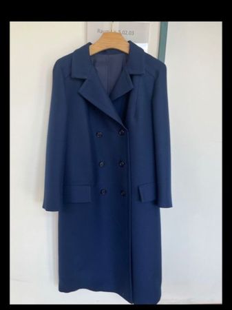 Edler, dunkelblauer Damen-Mantel, Gr. L/XL Top Zustand!