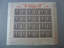 Block ++ Luxusblatt 100 J. Postmarken