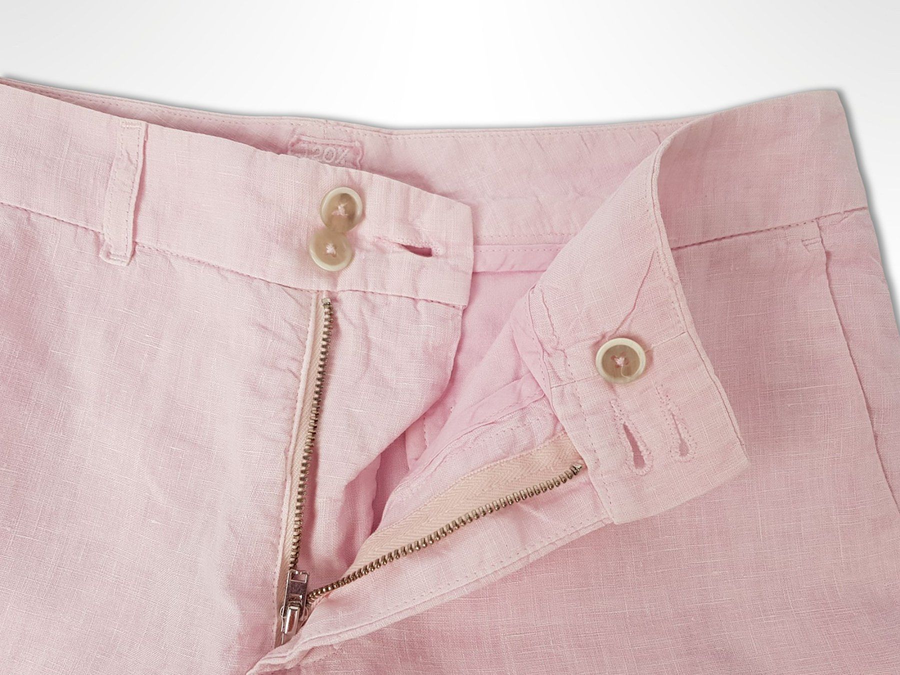 Pantaloni: Leinenhose kurz Rosa – Usato da Suhr venduto da Restwert_Suhr 3