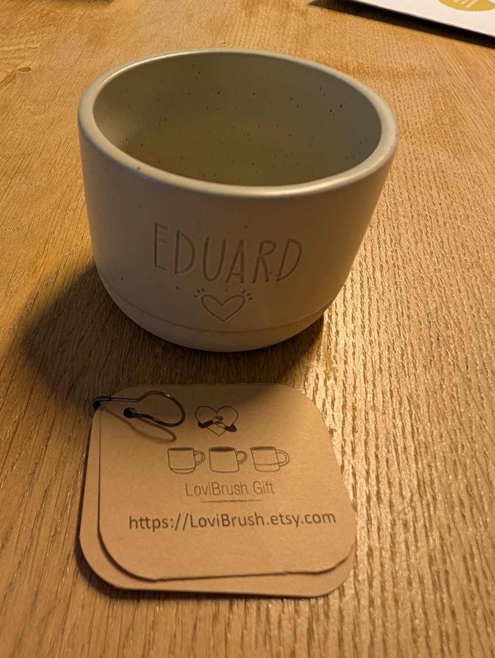 Tassen: Capuchino Tasse mit Name "Eduard" – Neu und originalverpackt aus Genève von cat_wyt7