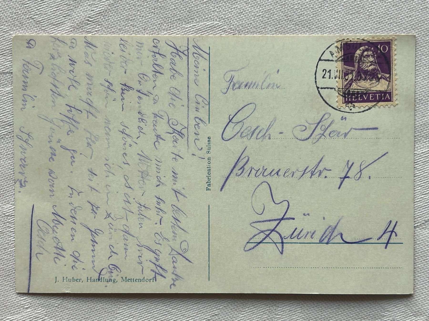 Cartes postales: TG Mettendorf 1931 – D'occasion à Gächliwil par H-PL 1